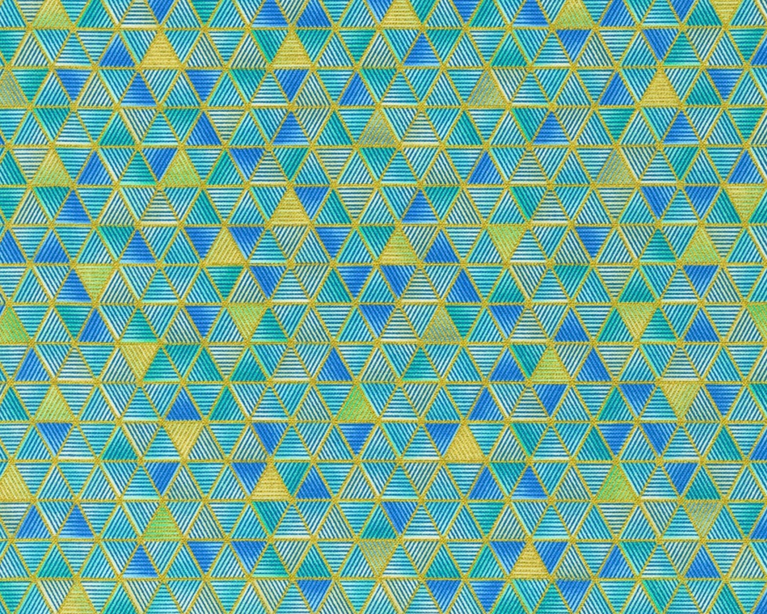 Ancient Beauty - Triangles Sea Glass Metallic from Robert Kaufman Fabric