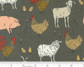 Farmstead - Animals Charcoals from Moda Fabrics