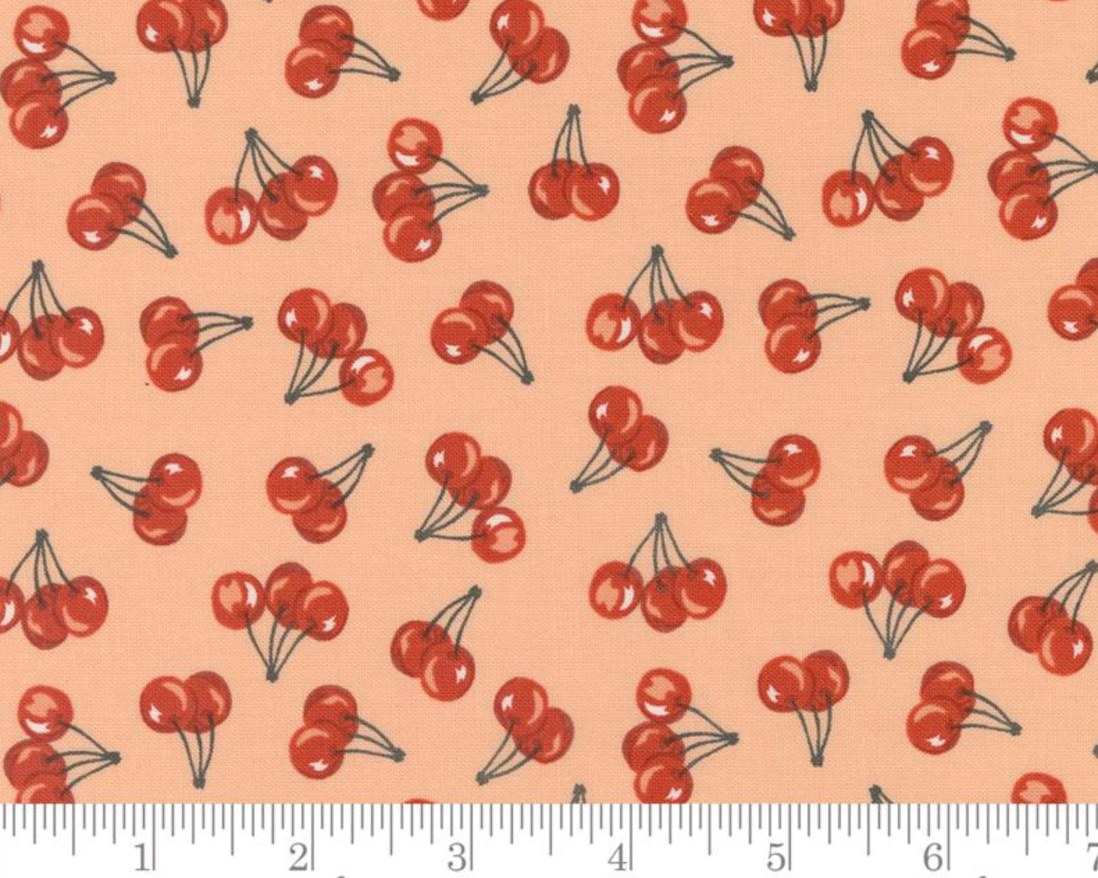 Farmstead - Fresh Cherries Peach from Moda Fabrics