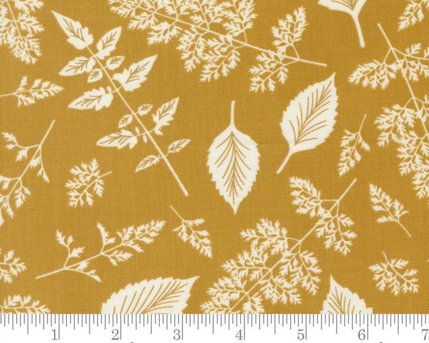 Fields of Flowers - Leaves Goldenrod from Moda Fabrics