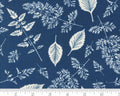 Fields of Flowers - Leaves Dk Blue Indigo from Moda Fabrics