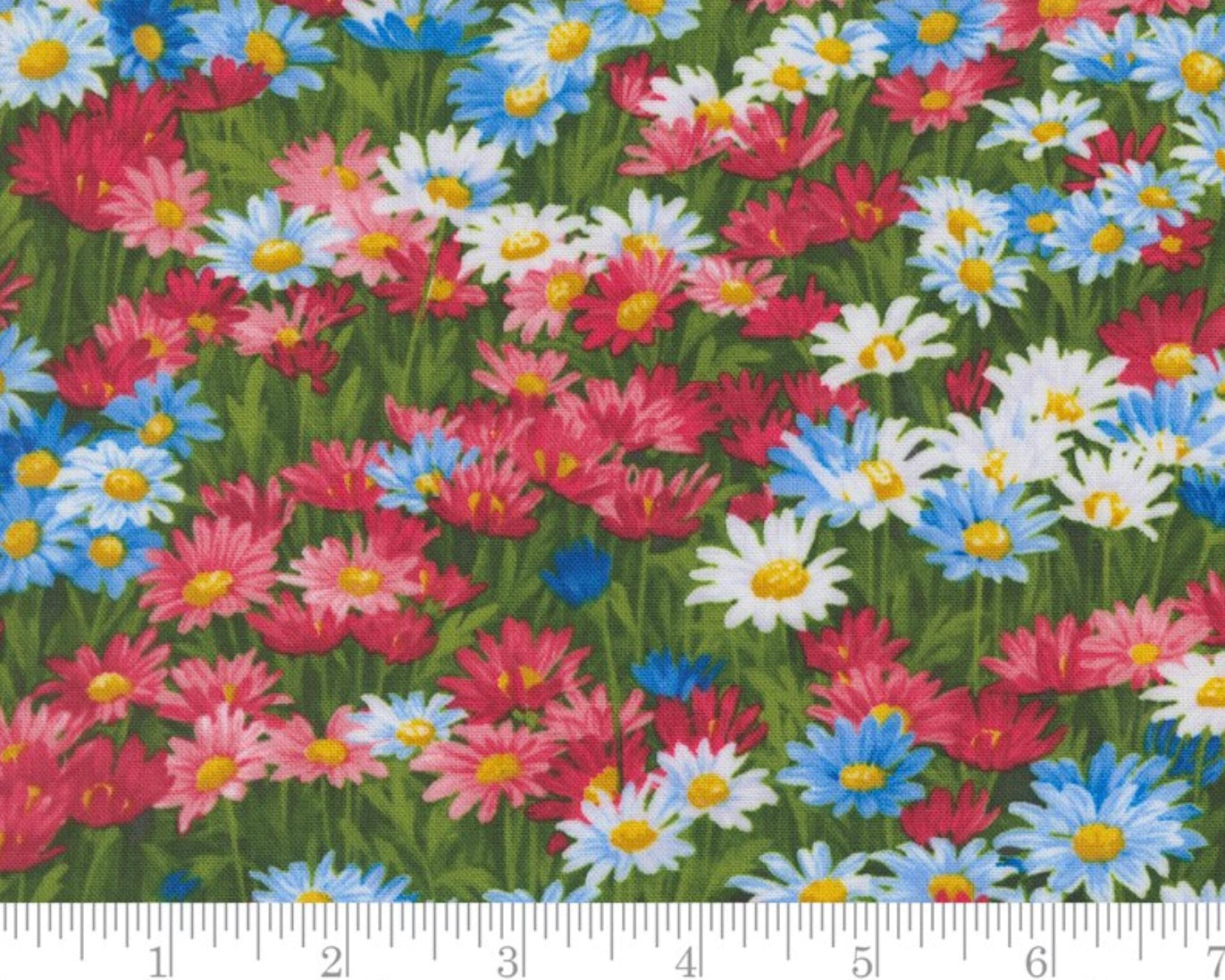 Wildflowers - WildFlowers on Green from Moda Fabrics