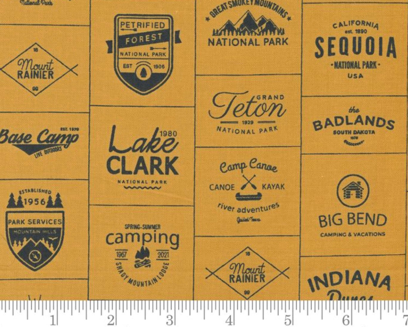 Timber Camp - Badges Honey from Moda Fabrics