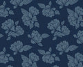 Denim Flowers Blue 58 Inches from David Textiles Fabrics