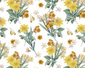 Chiffon Print - Wildflower Blooms White 58 Inches from David Textiles Fabrics