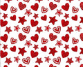 Penguin Party - Let’s Celebrate Hearts Stars White from Camelot Fabrics
