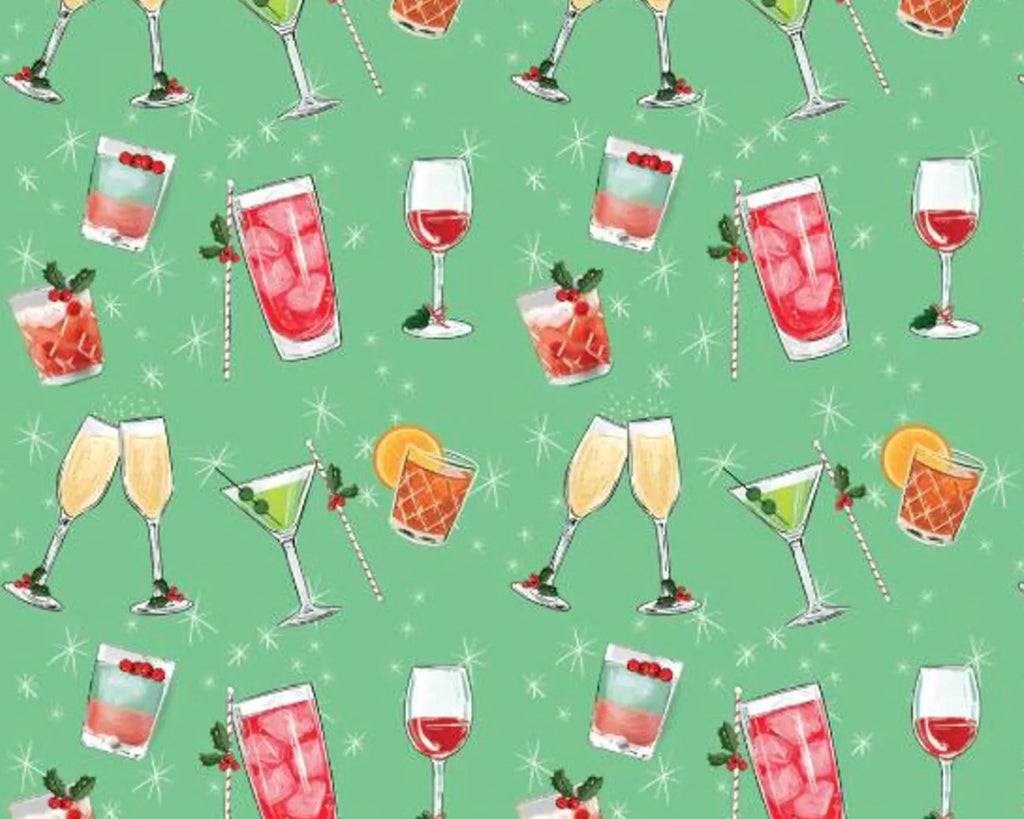 North Pole Social Club - Happy Hour Drinks from Camelot Fabrics
