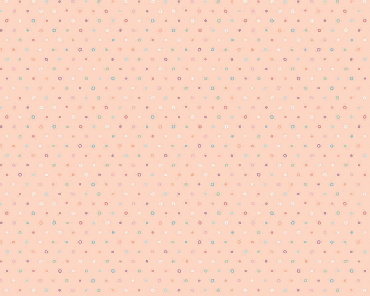 Wild Side - Tiny Dot Peach from Maywood Studio Fabric