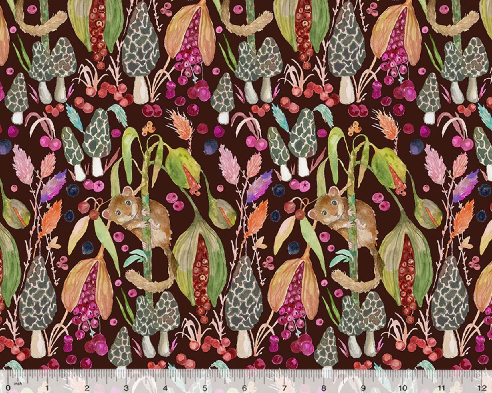 Forest Fruits - Little Dormouse Berry by Betsy Olmsted from Windham Fabrics