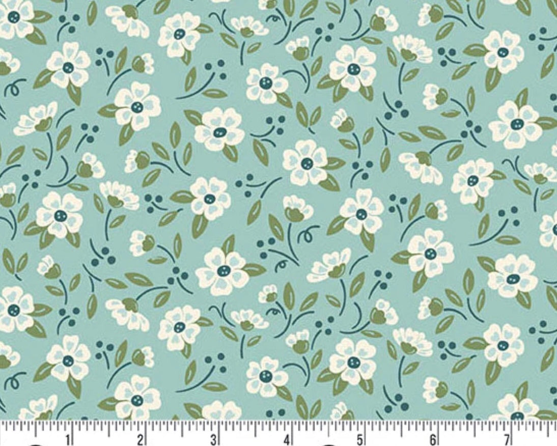 Heartland - Bloom Floral Misty Blue from Andover Fabrics