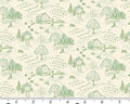 Heartland - Little Toile Green Cream from Andover Fabrics