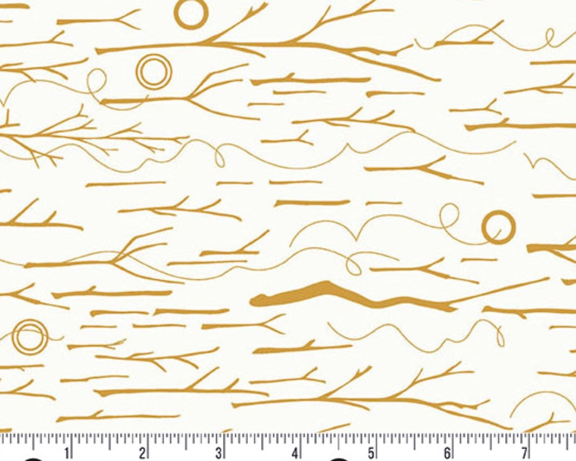 Sun Print Whisper - Sticks and Twine Yarrow from Andover Fabrics