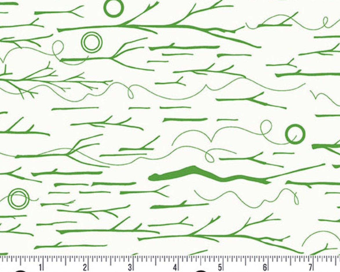 Sun Print Whisper - Sticks and Twine Green from Andover Fabrics