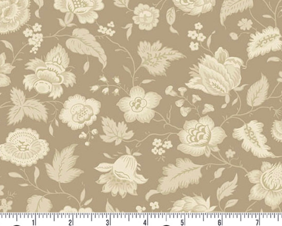 Wildflower Cottage - Floral Quaint Mocha from Andover Fabrics