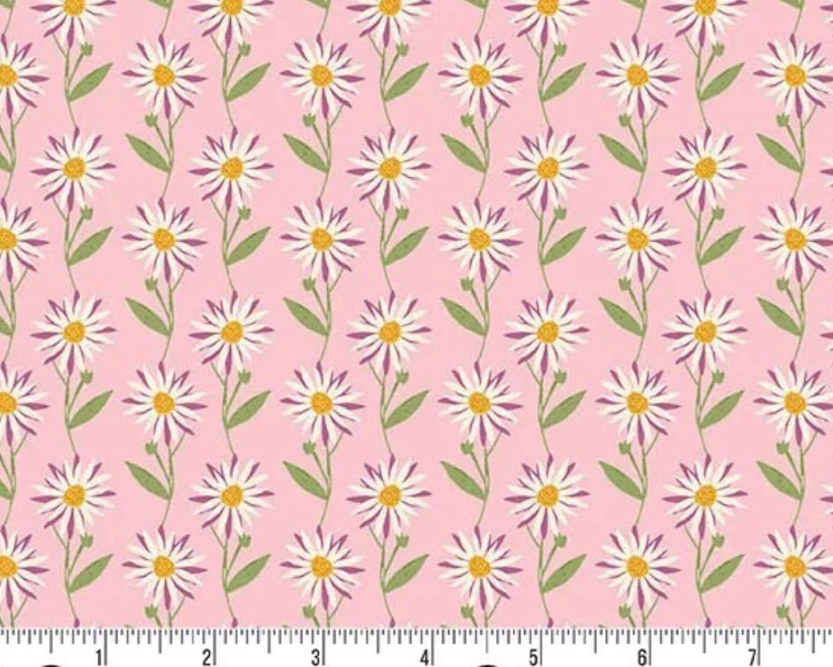 Flourish - Daisy Dream Pink from Andover Fabrics