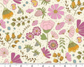 Flourish - Flourish Floral Berry  Off White from Andover Fabrics