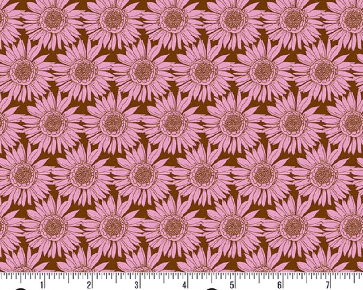 Flourish - Sunlit Bloom Pink from Andover Fabrics