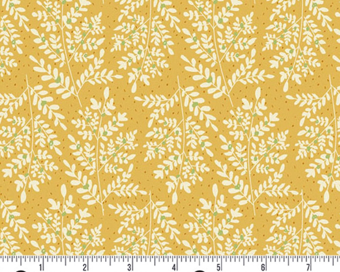 Flourish - Fern and Fronds Yellow from Andover Fabrics