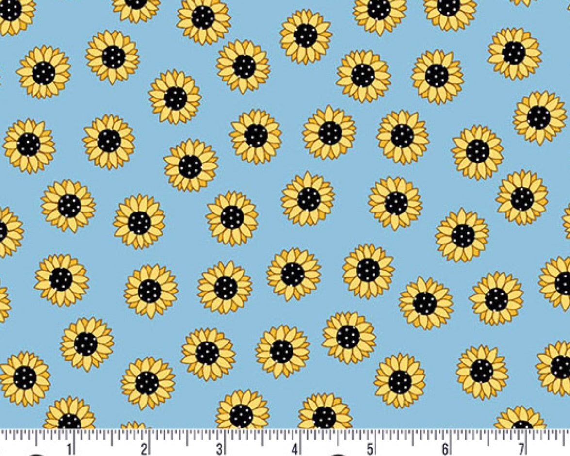 Sunny Honey - Sunny Days Daisy Blue from Andover Fabrics