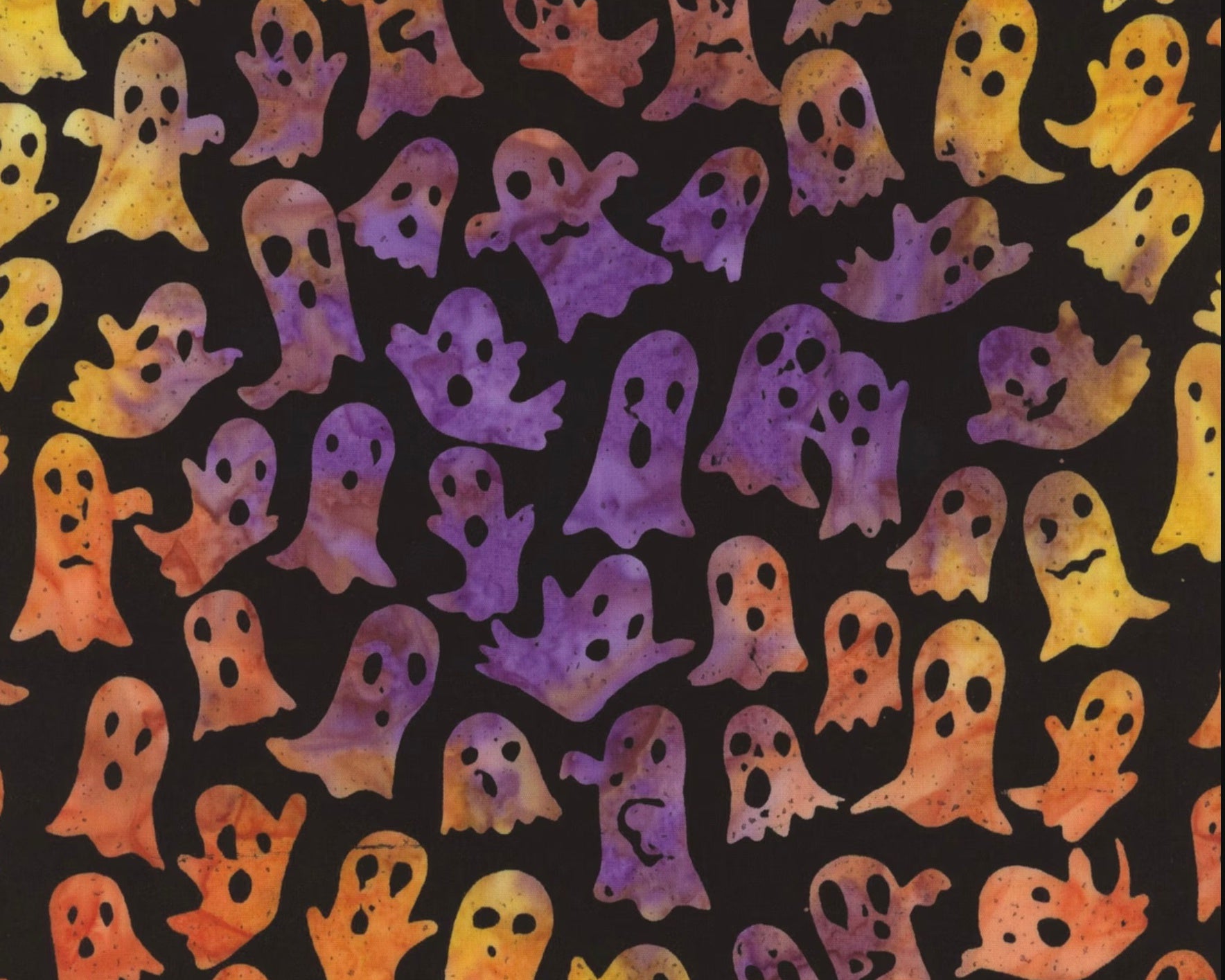 Tonga Haunted BATIK - Boo Ghosts from Timeless Treasures Fabric
