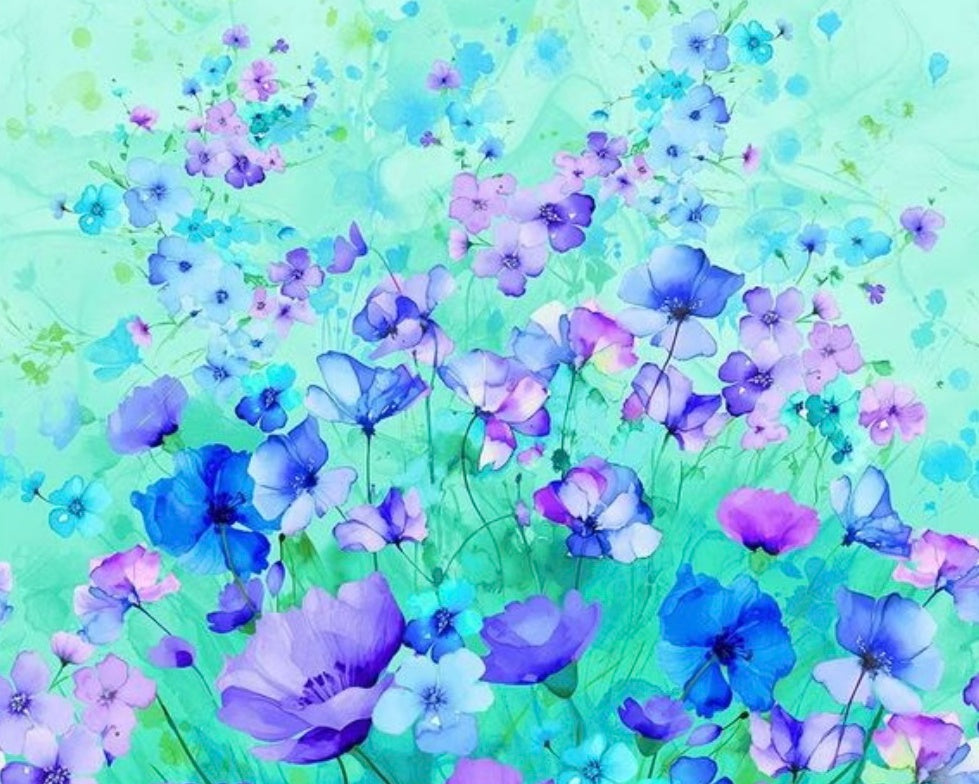 Bellagio Floral PANEL 24 Inches from Timeless Treasures Fabric