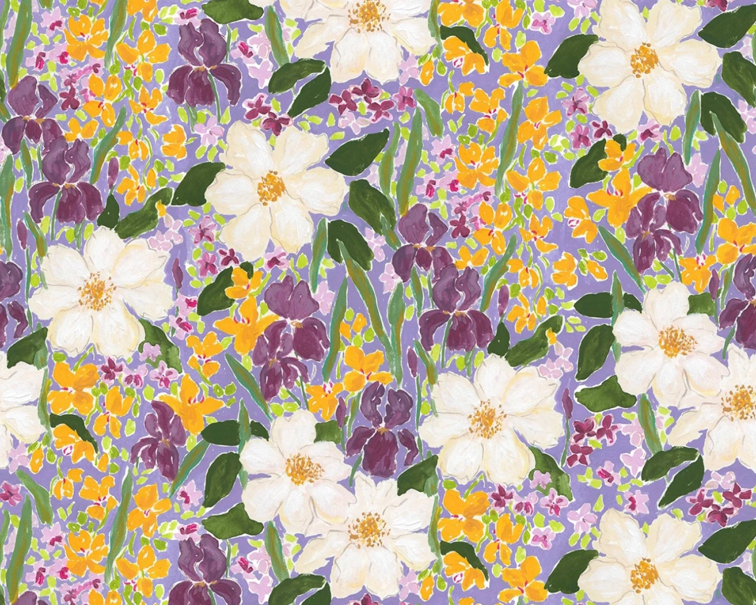 Mardi Gras - Floral Multi from Dear Stella Fabric