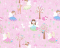 Spring Fling - Fairy Animals PInk from Fabric Traditions Fabric