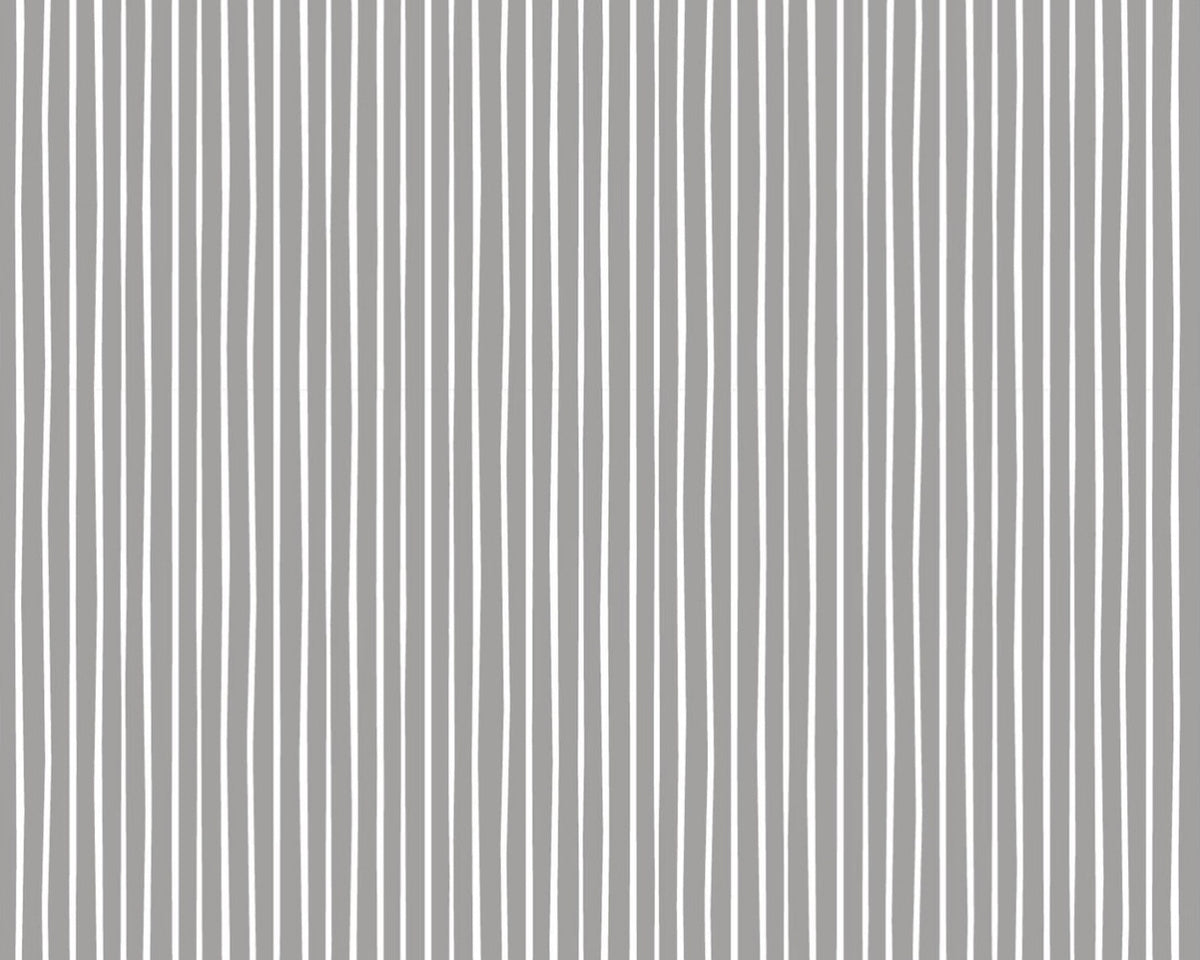 Basics - Stripes Grey White from Felicity Fabrics