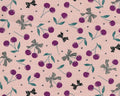 Cherry Bonbon OXFORD - Cherries Bows Cherries Pink from Kokka Fabrics