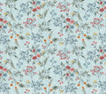 Norwegian Forest - Forest Foliage Pale Blue from Henry Glass Fabric