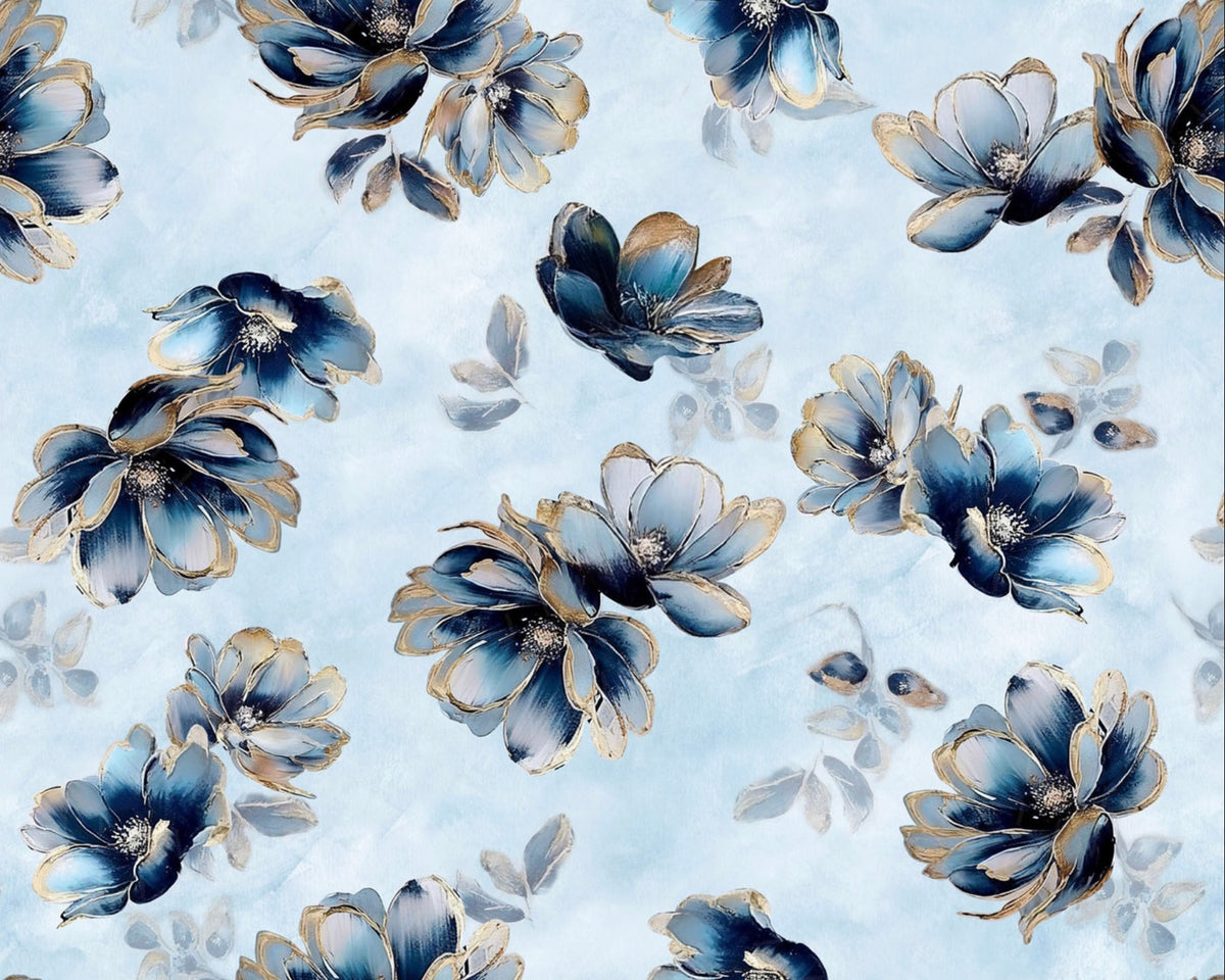 Behind Blue Eyes - Bloom Toss from Studio E Fabrics