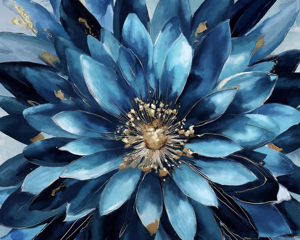 Behind Blue Eyes - Flower Power PANEL 44 Inches from Studio E Fabrics