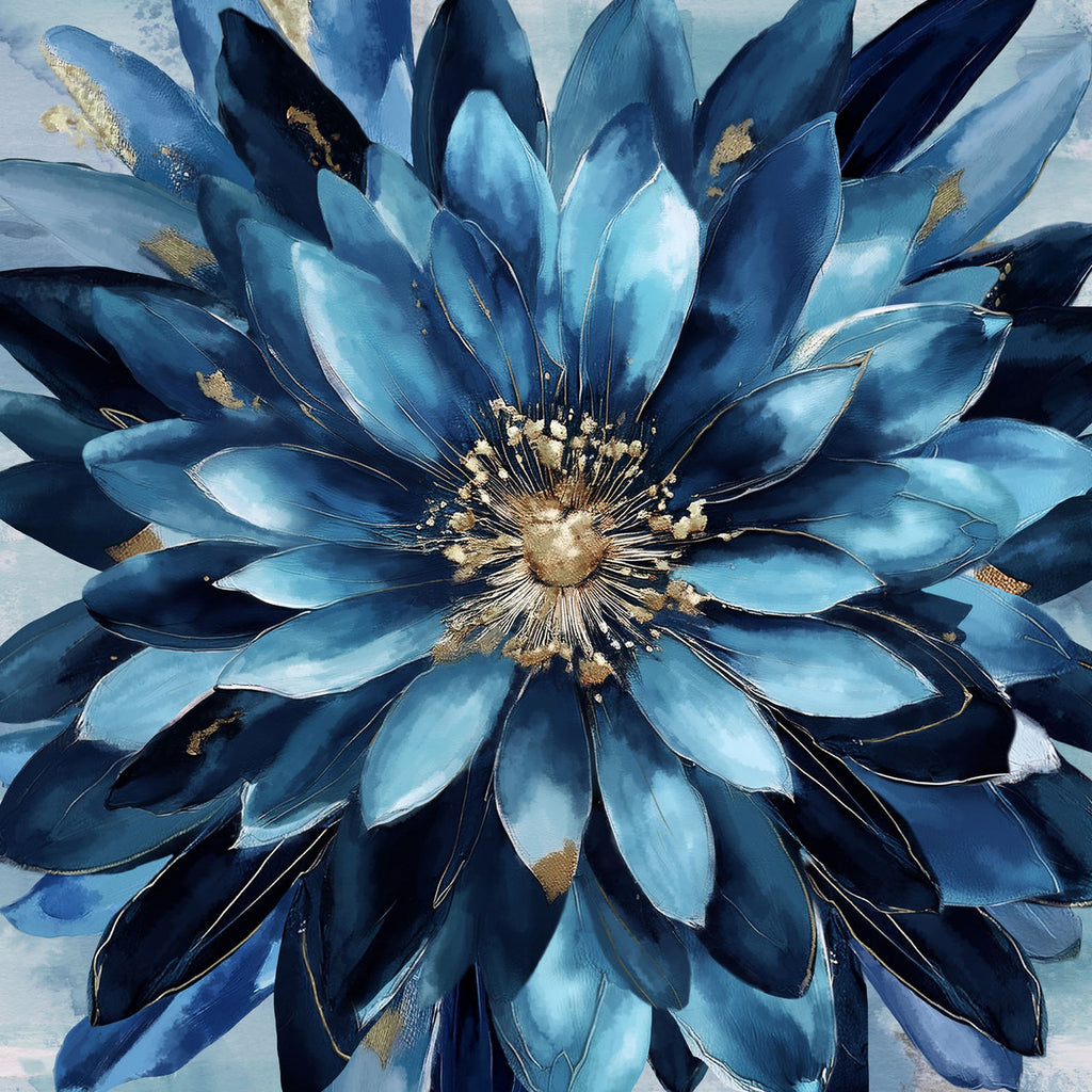 Behind Blue Eyes - Flower Power PANEL 44 Inches from Studio E Fabrics
