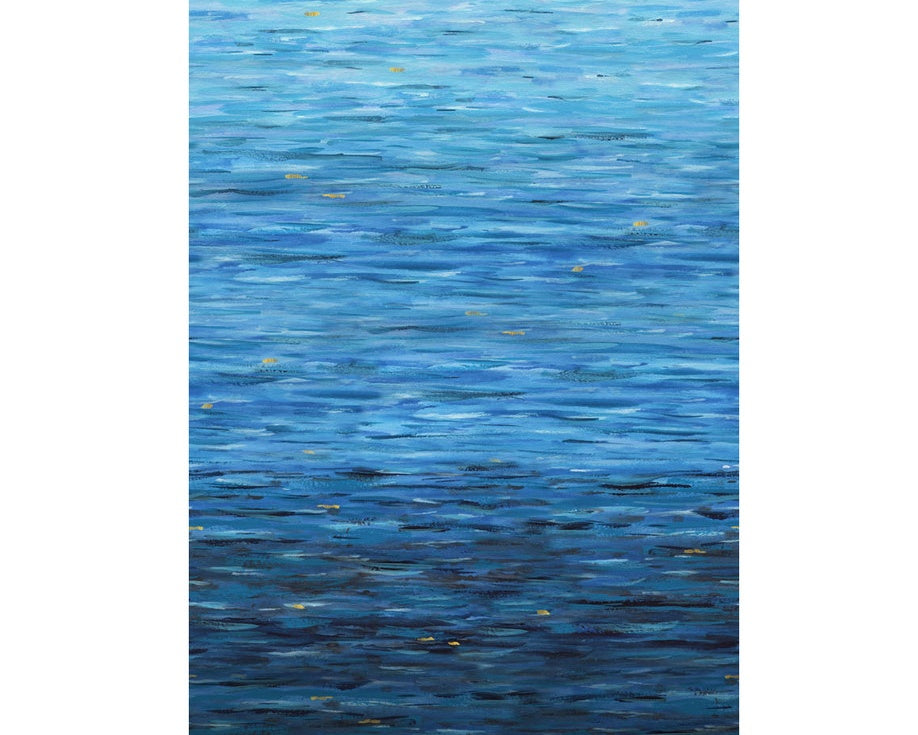 Behind Blue Eyes - Water Texture Ombre from Studio E Fabrics