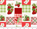 Berry Besties - Strawberry Patch from Henry Glass Fabric