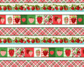 Berry Besties - Border Stripe from Henry Glass Fabric