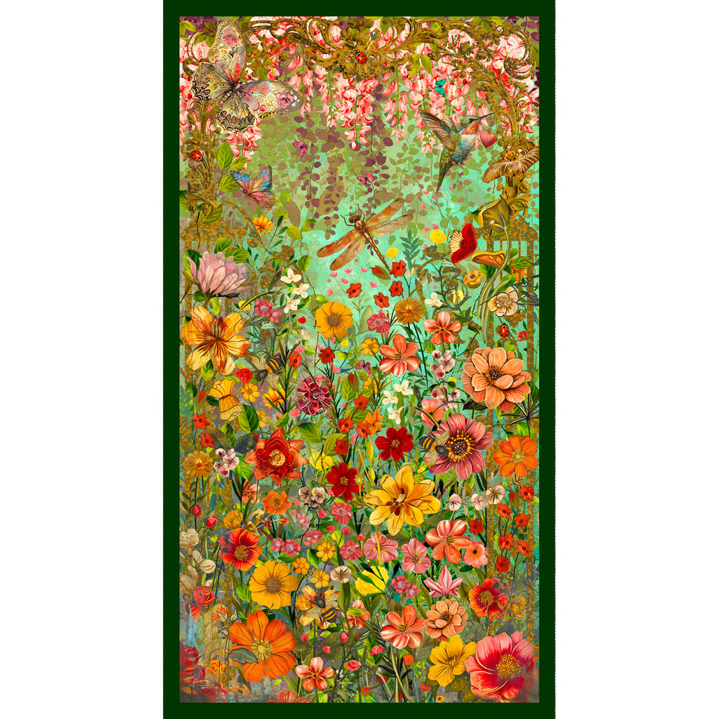 Enchanted Canopy - Floral Field PANEL 24 Inches from Blank Quilting Corporation Fabrics