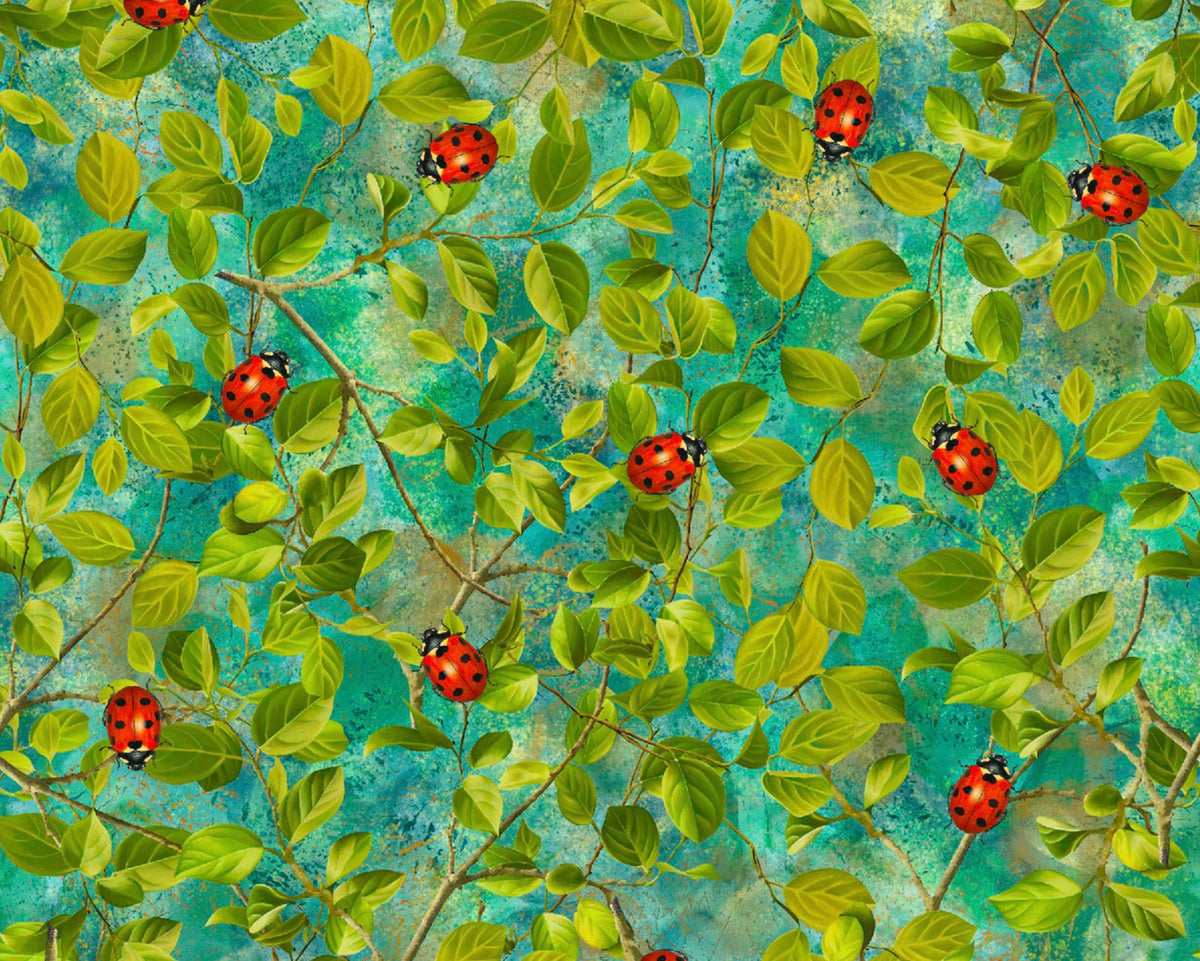 Enchanted Canopy - Ladybug on Branches from Blank Quilting Corporation Fabrics