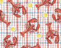 Seaside Boil - Lobsters Butter Gingham from Blank Quilting Corporation Fabrics