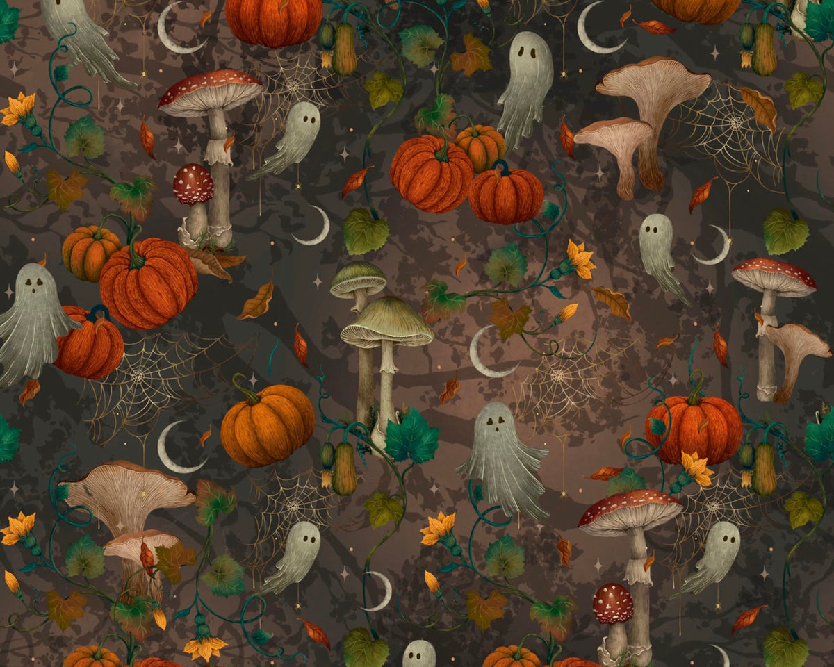 Harvest Haunt - Mushrooms and Ghosts from Blank Quilting Corporation Fabrics