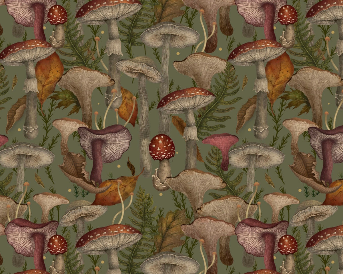 Harvest Haunt - Mushrooms from Blank Quilting Corporation Fabrics