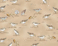 Window To Paradise - Shorebirds Tan from Henry Glass Fabric