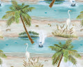 Window To Paradise - Scenic Island from Henry Glass Fabric