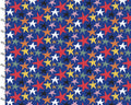 Jungle Jam - Stars Blue from 3 Wishes Fabric