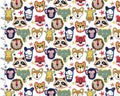Jungle Jam - Face to Face Animal Faces from 3 Wishes Fabric