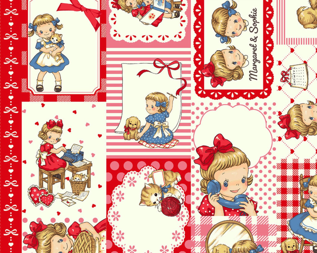 Margaret And Sophie - Like A Picture Tags Cream from Quilt Gate Fabric