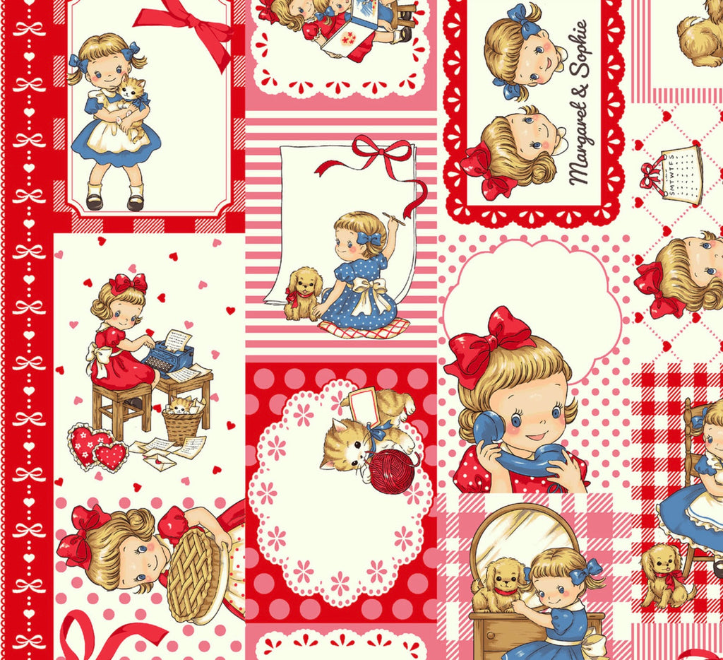 Margaret And Sophie - Like A Picture Tags Cream from Quilt Gate Fabric