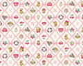 Margaret And Sophie - Like A Picture Book - Diamond Frame Ribbon Pink from Quilt Gate Fabric
