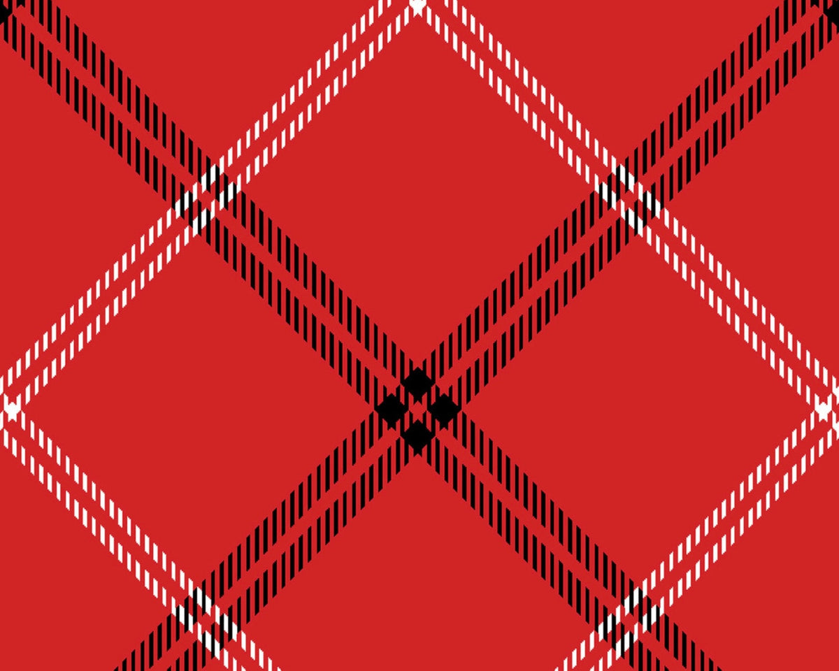 Holiday Print Plaid Red from 3 Wishes Fabric