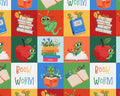 Book Worm. - Blocks Multi from Paintbrush Studio Fabrics